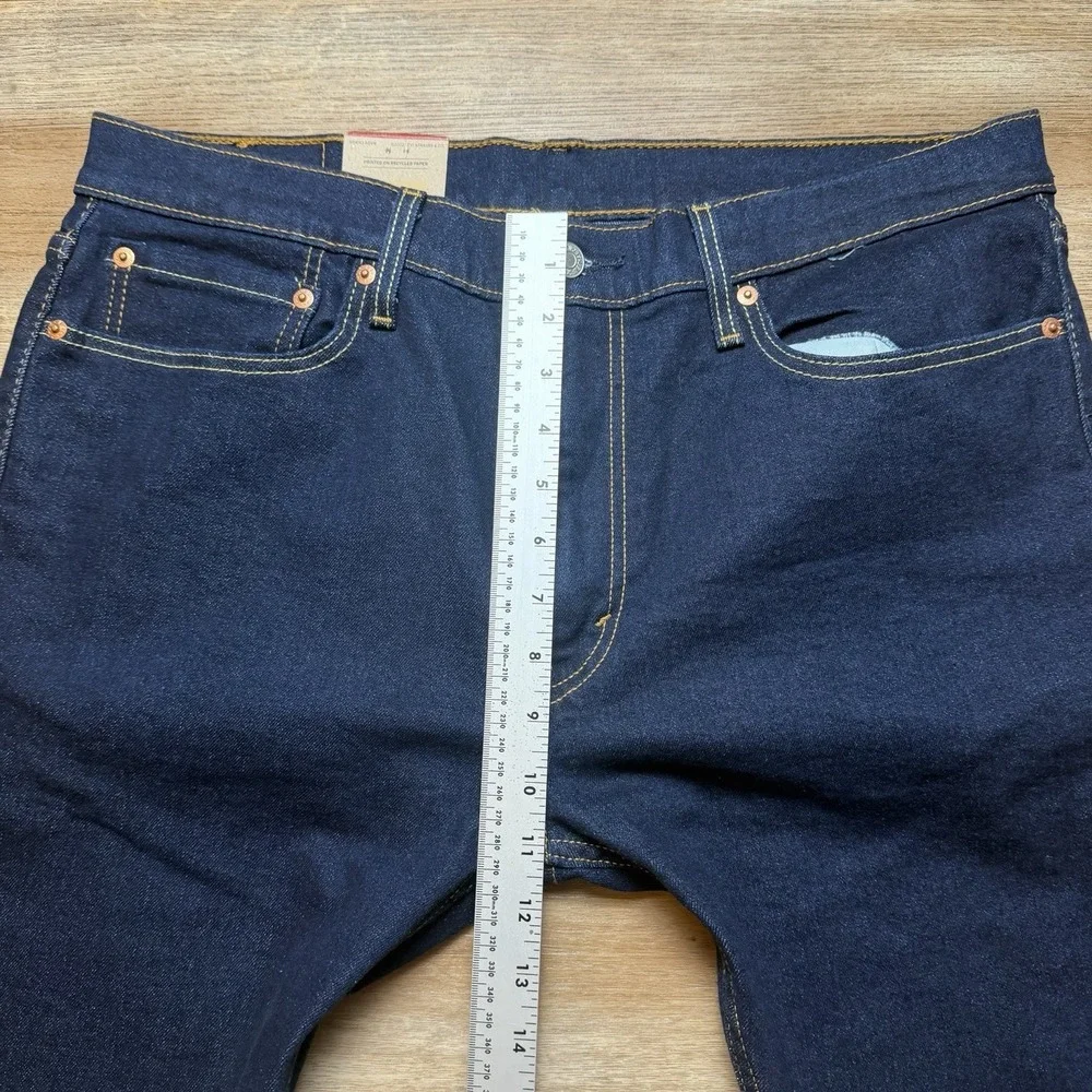 Levis 512 Jeans Men 36x32 Blue Slim‎ Tapered Stretch Denim Dark Indigo Wash NEW